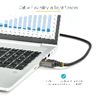 StarTech.com 10ft (3m) HDMI 2.1 Cable 8K - Certified Ultra High Speed HDMI Cable 48Gbps - 8K 60Hz/4K 120Hz HDR10+ eARC - Ultra HD 8K HDMI Cable - Monitor/TV/Display - Flexible TPE Jacket, 3 m, HDMI Type A (Standard), HDMI Type A (Standard), 48 Gbit/s, Audio Return Channel (ARC), Black, Grey