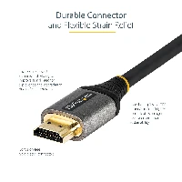 StarTech.com 6ft (2m) HDMI 2.1 Cable 8K - Certified Ultra High Speed HDMI Cable 48Gbps - 8K 60Hz/4K 120Hz HDR10+ eARC - Ultra HD 8K HDMI Cable - Monitor/TV/Display - Flexible TPE Jacket, 2 m, HDMI Type A (Standard), HDMI Type A (Standard), 48 Gbit/s, Audio Return Channel (ARC), Black