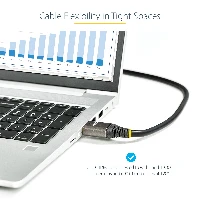 StarTech.com 6ft (2m) HDMI 2.1 Cable 8K - Certified Ultra High Speed HDMI Cable 48Gbps - 8K 60Hz/4K 120Hz HDR10+ eARC - Ultra HD 8K HDMI Cable - Monitor/TV/Display - Flexible TPE Jacket, 2 m, HDMI Type A (Standard), HDMI Type A (Standard), 48 Gbit/s, Audio Return Channel (ARC), Black