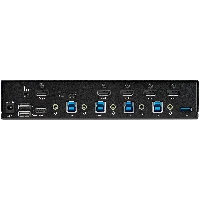 StarTech.com 4 Port HDMI KVM Switch - Single Monitor 4K 60Hz Ultra HD HDR - Desktop HDMI 2.0 KVM Switch with 2 Port USB 3.0 Hub (5Gbps) and 4x USB 2.0 HID, Audio - Hotkey Switching - TAA, 3840 x 2160 pixels, 4K Ultra HD, 36 W, Black