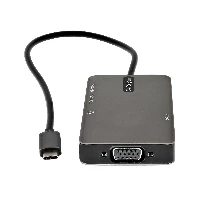 StarTech.com USB-C Multiport Adapter - USB-C to 4K 30Hz HDMI or 1080p VGA - USB Type-C Mini Dock w/ 100W Power Delivery Passthrough, 3-Port USB Hub 5Gbps, GbE - 12