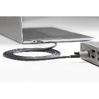 StarTech.com 3ft (1m) Top Screw Locking USB C Cable 10Gbps - USB 3.1/3.2 Gen 2 Type-C Cable - 100W (5A) Power Delivery Charging, DP Alt Mode - Single Screw Lock, USB-C Cord Charge/Sync, 1 m, USB C, USB C, USB 3.2 Gen 2 (3.1 Gen 2), 10000 Mbit/s, Black, Grey