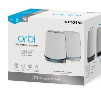 NETGEAR NBK752, Wi-Fi 6 (802.11ax), Tri-band (2.4 GHz / 5 GHz / 5 GHz), Ethernet LAN, 5G, Grey, Tabletop router