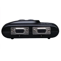 Tripp Lite B004-VUA2-K-R 2-Port Compact USB KVM Switch with Audio and Cable, 2048 x 1536 pixels, Black