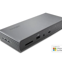 Kensington SD5750T Thunderbolt 4 Dual 4K Dock (DFS), Wired, Thunderbolt 4, 90 W, 100,10,1000 Mbit/s, Grey, SD, SDHC, SDXC