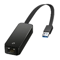 TP-Link USB 3.0 to Gigabit Ethernet Network Adapter, Wired, USB, Ethernet, 1000 Mbit/s, Black