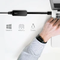 TP-Link USB 3.0 to Gigabit Ethernet Network Adapter, Wired, USB, Ethernet, 1000 Mbit/s, Black