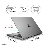 HP ZBook Firefly G8, Intel Xeon, 2.6 GHz, 39.6 cm (15.6