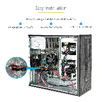 StarTech.com SATA PCIe Card - 6 Port PCIe SATA Expansion Card - 6Gbps - Low/Full Profile - Stacked SATA Connectors - ASM1166 Non-Raid - PCI Express to SATA Converter, PCIe, SATA, Red, ASMedia - ASM1166, 6 Gbit/s, 0 - 85 C