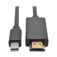 Tripp Lite P586-003-HDMI Mini DisplayPort to HDMI Active Adapter Cable (M/M), 1080p, 3 ft. (0.9 m), 0.9 m, Mini DisplayPort, HDMI, Male, Male, Nickel/Gold