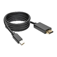Tripp Lite P586-003-HDMI Mini DisplayPort to HDMI Active Adapter Cable (M/M), 1080p, 3 ft. (0.9 m), 0.9 m, Mini DisplayPort, HDMI, Male, Male, Nickel/Gold