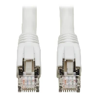 Tripp Lite N272-003-WH Cat8 25G/40G-Certified Snagless Shielded S/FTP Ethernet Cable (RJ45 M/M), PoE, White, 3 ft. (0.91 m), 0.91 m, Cat8, S/FTP (S-STP), RJ-45, RJ-45