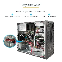 StarTech.com SATA PCIe Card - 4 Port PCIe SATA Expansion Card - 6Gbps - Low Profile Bracket - Stacked SATA Connectors - ASM1164 Non-Raid - PCI Express to SATA Converter, PCIe, SATA, PCIe 3.0, Red, ASMedia - ASM1164, 6 Gbit/s