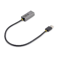 StarTech.com USB 3.0 to Gigabit Ethernet Network Adapter - 10/100/1000 Mbps, USB to RJ45, USB 3.0 to LAN Adapter, USB 3.0 Ethernet Adapter (GbE), 11in Attached Cable, Driverless Install, Wired, USB, Ethernet, 5000 Mbit/s, Grey