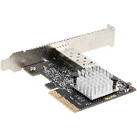 StarTech.com 10G PCIe SFP+ Card - Single SFP+ Port Network Adapter - Open SFP+ for MSA-Compliant Modules/Direct-Attach Cables - 10 Gigabit Fiber PCIe NIC - PCI Express SFP+ Network Card, Internal, Wired, PCI Express, Fiber, 20000 Mbit/s, Black
