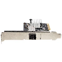 StarTech.com 10G PCIe SFP+ Card - Single SFP+ Port Network Adapter - Open SFP+ for MSA-Compliant Modules/Direct-Attach Cables - 10 Gigabit Fiber PCIe NIC - PCI Express SFP+ Network Card, Internal, Wired, PCI Express, Fiber, 20000 Mbit/s, Black