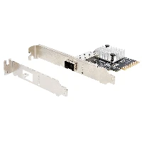 StarTech.com 10G PCIe SFP+ Card - Single SFP+ Port Network Adapter - Open SFP+ for MSA-Compliant Modules/Direct-Attach Cables - 10 Gigabit Fiber PCIe NIC - PCI Express SFP+ Network Card, Internal, Wired, PCI Express, Fiber, 20000 Mbit/s, Black