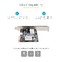StarTech.com 10G PCIe SFP+ Card - Single SFP+ Port Network Adapter - Open SFP+ for MSA-Compliant Modules/Direct-Attach Cables - 10 Gigabit Fiber PCIe NIC - PCI Express SFP+ Network Card, Internal, Wired, PCI Express, Fiber, 20000 Mbit/s, Black