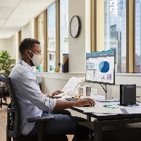 HP Pro 400 G9, 2.2 GHz, Intel Core i3, i3-12100T, 8 GB, 256 GB, Windows 11 Pro