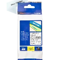 Brother TZe-M65, PT-P900W PT-D800W PT-P950NW P-touch CUBE Pro PT-3600 PT-9600 PT-9700PC PT-9800PCN, Black, Transparent, Brother, 3.6 cm, 8 m