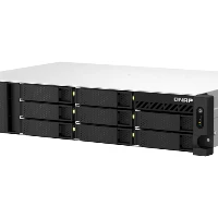 QNAP TS-873AeU-RP, NAS, Rack (2U), AMD, V1500B, Black