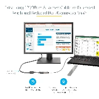 StarTech.com USB C to VGA Adapter - 1080p USB Type-C to VGA Adapter Dongle - USB-C (DP Alt Mode) to VGA Monitor/Display Video Converter - Thunderbolt 3 Compatible - 12
