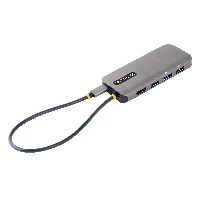 StarTech.com USB C Multiport Adapter, 4K 60Hz HDMI Video, 3 Port 5Gbps USB Hub, 100W Power Delivery Pass-Through, GbE, 12