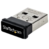 StarTech.com USBA-BLUETOOTH-V5-C2, Wireless, USB, Bluetooth, 2 Mbit/s, Black, Silver