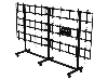Peerless DS-C555-4X3, Multimedia cart, Black, Flat panel, 545 kg, 116.8 cm (46