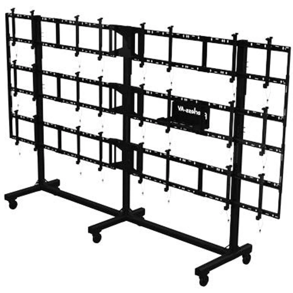Peerless DS-C555-4X3, Multimedia cart, Black, Flat panel, 545 kg, 116.8 cm (46