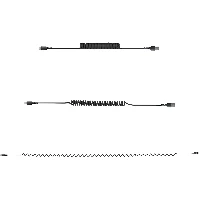 StarTech.com 1m (3ft) USB to Lightning Cable, MFi Certified, Coiled iPhone Charger Cable, Black, Durable TPE Jacket Aramid Fiber, Heavy Duty Coil Lightning Cable, 1 m, Lightning, USB A, Male, Male, Black