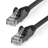 StarTech.com 7m CAT6 Ethernet Cable - LSZH (Low Smoke Zero Halogen) - 10 Gigabit 650MHz 100W PoE RJ45 10GbE UTP Network Patch Cord Snagless with Strain Relief - Black, CAT 6, ETL Verified, 24AWG, 7 m, Cat6, U/UTP (UTP), RJ-45, RJ-45