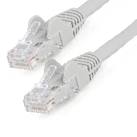 StarTech.com 15m CAT6 Ethernet Cable - LSZH (Low Smoke Zero Halogen) - 10 Gigabit 650MHz 100W PoE RJ45 10GbE UTP Network Patch Cord Snagless with Strain Relief - Grey, CAT 6, ETL Verified, 24AWG, 15 m, Cat6, U/UTP (UTP), RJ-45, RJ-45