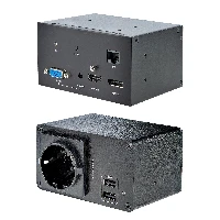 StarTech.com Conference Table Box for AV Connectivity & Power/Charging - 4K HDMI output with HDMI, DP, & VGA Inputs, GbE, Audio - Charging Station w/ 2x USB-A & 1x CE Certified EU Plug, 3840 x 2160 pixels, 1280 x 720 (HD 720), 1920 x 1080 (HD 1080), 1920 x 1200 (WUXGA), 2560 x 1600 (WQXGA), 60 Hz, Gigabit Ethernet, Black, Aluminium, Plastic, Steel