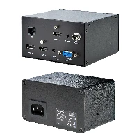 StarTech.com Conference Table Box for AV Connectivity & Power/Charging - 4K HDMI output with HDMI, DP, & VGA Inputs, GbE, Audio - Charging Station w/ 2x USB-A & 1x CE Certified EU Plug, 3840 x 2160 pixels, 1280 x 720 (HD 720), 1920 x 1080 (HD 1080), 1920 x 1200 (WUXGA), 2560 x 1600 (WQXGA), 60 Hz, Gigabit Ethernet, Black, Aluminium, Plastic, Steel