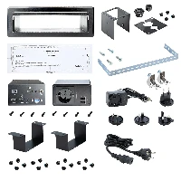 StarTech.com Conference Table Box for AV Connectivity & Power/Charging - 4K HDMI output with HDMI, DP, & VGA Inputs, GbE, Audio - Charging Station w/ 2x USB-A & 1x CE Certified EU Plug, 3840 x 2160 pixels, 1280 x 720 (HD 720), 1920 x 1080 (HD 1080), 1920 x 1200 (WUXGA), 2560 x 1600 (WQXGA), 60 Hz, Gigabit Ethernet, Black, Aluminium, Plastic, Steel