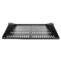 StarTech.com 2U Server Rack Shelf, Center Mounted Universal Vented Rackmount Cantilever Tray for 19