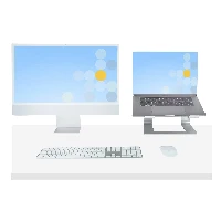 StarTech.com Laptop Stand for Desk, Supports 5kg/11lb, Aluminum, Silver, Ergonomic Laptop Riser, Portable Laptop Holder, Computer Stand for Macbook Air/Pro, Dell XPS, Lenovo, Notebook stand, Silver, Aluminium, 43.2 cm (17