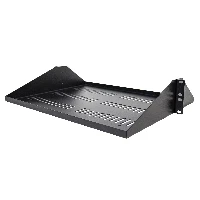 StarTech.com 2U Server Rack Shelf, Center Mounted Universal Vented Rackmount Cantilever Tray for 19
