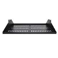 StarTech.com 2U Server Rack Shelf, Center Mounted Universal Vented Rackmount Cantilever Tray for 19