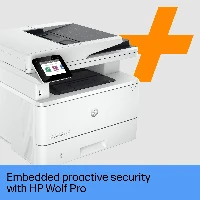 HP LaserJet Pro MFP 4102fdn Printer, Black and white, Printer for Small medium business, Print, copy, scan, fax, Instant Ink eligible Print from phone or tablet Automatic document feeder Two-sided printing, Laser, Mono printing, 1200 x 1200 DPI, Mono copying, A4, White