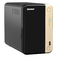 QNAP TS-264, NAS, Tower, Intel Celeron, N5095, Black, Gold