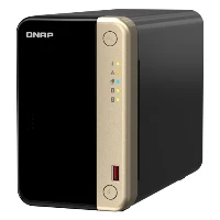 QNAP TS-264, NAS, Tower, Intel Celeron, N5095, Black, Gold