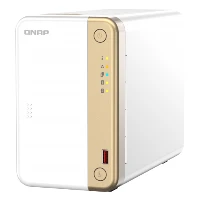 QNAP TS-262, NAS, Tower, Intel Celeron, N4505, Gold, White