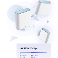 D-Link EAGLE PRO AI AX3200 Mesh System, White, Mesh system, Status, Power, 510 m, 0 - 40 C, -20 - 65 C