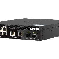 QNAP QSW-M2106R-2S2T, Managed, L2, 10G Ethernet (100/1000/10000), Rack mounting, 1U