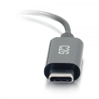 C2G 54426, Black, USB-C, 3.5 mm, 0.09 m, Male, Female