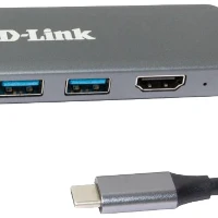 D-Link 6-in-1 USB-C Hub with HDMI/Card Reader/Power Delivery DUB-2327, Wired, USB Type-C, 60 W, Grey, MicroSD (TransFlash), SD, SDHC, SDXC, 5 Gbit/s