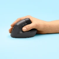 Logitech Lift Vertical Ergonomic Mouse, Right-hand, Vertical design, Optical, RF Wireless + Bluetooth, 4000 DPI, Graphite