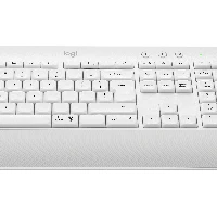 Logitech Signature MK650 Combo For Business, Full-size (100%), RF Wireless + Bluetooth, Membrane, QWERTY, White, Mouse included